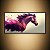 Quadro Decorativo Cavalo Abstrato Arte Moderna Colorida Pintura a Óleo 6314 - Imagem 3