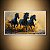 Quadro Decorativo Cavalos Negros Galopando Arte Impactante Natureza Dourada 6310 - Imagem 3