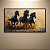 Quadro Decorativo Cavalos Negros Galopando Arte Impactante Natureza Dourada 6310 - Imagem 2