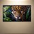 Quadro Decorativo Onça Pintada na Selva e Folhagens Verdes 6333 - Imagem 3