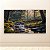 Quadro Decorativo Paisagem Floresta com Cervos e Riacho ao Amanhecer 6304 - Imagem 1