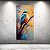 Quadro Decorativo Pássaro Martim-Pescador Pintura a Óleo Natureza Abstrata 6407 - Imagem 2