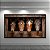 Quadro Decorativo Quatro Cavalos em Estábulo Rústico Arte Realista Farmhouse 6309 - Imagem 1