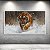 Quadro Decorativo Tigre de Bengala na Neve Imagem Realista Pintura a Óleo 6315 - Imagem 1