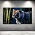 Quadro Decorativo Tigre em Floresta de Bambu Realista Iluminação Noturna 6325 - Imagem 2