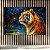 Quadro Decorativo Tigre majestoso em floresta noturna estilo pintura óleo 6303 - Imagem 5
