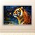 Quadro Decorativo Tigre majestoso em floresta noturna estilo pintura óleo 6303 - Imagem 4