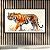 Quadro Decorativo Tigre Realista Estilo Aquarela Pintura em Fundo Branco 6311 - Imagem 5