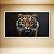 Quadro Decorativo Tigre Realista Olhar Marcante Fundo Escuro Moderno 6301 - Imagem 5
