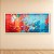 Quadro Decorativo Abstrato Contemporâneo Textura Camadas Vermelho e Azul 6335 - Imagem 2