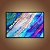 Quadro Decorativo Abstrato Fluido Textura Marrom e Azul com Detalhes Dourados 6344 - Imagem 4