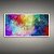 Quadro Decorativo Abstrato Galáxia Colorida Aquarela Arte Moderna Espacial 6343 - Imagem 3