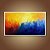 Quadro Decorativo Abstrato Moderno Cores Vibrantes Azul e Amarelo 6336 - Imagem 5