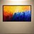 Quadro Decorativo Abstrato Moderno Cores Vibrantes Azul e Amarelo 6336 - Imagem 1