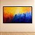 Quadro Decorativo Abstrato Moderno Cores Vibrantes Azul e Amarelo 6336 - Imagem 4