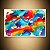 Quadro Decorativo Abstrato Moderno Explosão de Cores Aquarela Colorida 6346 - Imagem 2