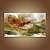 Quadro Decorativo Abstrato Paisagem Tons Terrosos e Verdes Arte Aquarela 6337 - Imagem 5