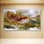 Quadro Decorativo Abstrato Paisagem Tons Terrosos e Verdes Arte Aquarela 6337 - Imagem 1