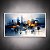 Quadro Decorativo Abstrato Geométrico Moderno Minimalista Tons Azul e Ouro 6354 - Imagem 3
