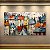 Quadro Decorativo Abstrato Paisagem Urbana Europeia Casario Colorido Espatulado 6370 - Imagem 3