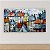 Quadro Decorativo Abstrato Paisagem Urbana Europeia Casario Colorido Espatulado 6370 - Imagem 5