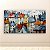 Quadro Decorativo Abstrato Paisagem Urbana Europeia Casario Colorido Espatulado 6370 - Imagem 4