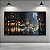 Quadro Decorativo Cidade de Nova York Chuva Paisagem Urbana Moderna Noturna 6351 - Imagem 1