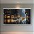 Quadro Decorativo Cidade de Nova York Chuva Paisagem Urbana Moderna Noturna 6351 - Imagem 2