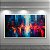 Quadro Decorativo Cidade Noturna Chuva Luzes Urbanas Arte Moderna Abstrata 6353 - Imagem 2