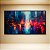 Quadro Decorativo Cidade Noturna Chuva Luzes Urbanas Arte Moderna Abstrata 6353 - Imagem 4