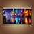 Quadro Decorativo Cidades Chuva Neon Noturna 6361 - Imagem 5