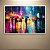 Quadro Decorativo Cidades Paisagem Urbana Noturna Chuva com Guarda-Chuva 6371 - Imagem 3