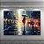 Quadro Decorativo Cidades Rua Chuvosa com Mulher de Vermelho e Guarda-Chuva 6368 - Imagem 4