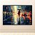 Quadro Decorativo Cidades Rua Chuvosa com Mulher de Vermelho e Guarda-Chuva 6368 - Imagem 3