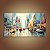 Quadro Decorativo Paisagem Urbana Nova York Estilo Impressionista e Moderno 6367 - Imagem 1