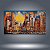 Quadro Decorativo Paisagem Urbana Skyline de Nova York Pôr do Sol Estilo Arte 6362 - Imagem 2
