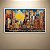 Quadro Decorativo Paisagem Urbana Skyline de Nova York Pôr do Sol Estilo Arte 6362 - Imagem 1