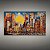 Quadro Decorativo Paisagem Urbana Skyline de Nova York Pôr do Sol Estilo Arte 6362 - Imagem 5