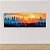 Quadro Decorativo Paisagem Urbana Skyline e Floresta ao Pôr do Sol 100x40cm 6355 - Imagem 4
