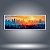 Quadro Decorativo Paisagem Urbana Skyline e Floresta ao Pôr do Sol 100x40cm 6355 - Imagem 1