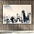 Quadro Decorativo Paisagem Urbana Skyline Minimalista em Aquarela P&B 6365 - Imagem 2