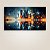 Quadro Decorativo Paisagem Urbana Skyline Noturno Reflexo na Água Estilo Arte 6359 - Imagem 4