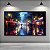 Quadro Decorativo Rua Europeia Iluminada em Noite de Chuva Arte Digital 6366 - Imagem 3