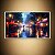 Quadro Decorativo Rua Europeia Iluminada em Noite de Chuva Arte Digital 6366 - Imagem 1