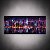 Quadro Decorativo Skyline Nova York Noturno Neon Paisagem Urbana Moderna 6363 - Imagem 5