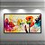 Quadro Decorativo Flores Abstratas Aquarela Colorida Pintura Artística Sala 6380 - Imagem 2