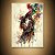 Quadro Decorativo Casal Romântico Abstrato em Aquarela Colorida 6451 - Imagem 4