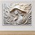 Quadro Decorativo Mulher com Chapéu e Flores em Relevo Esculpido Bege 6449 - Imagem 4