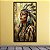 Quadro Decorativo Mulher Indígena com Cocar e Pintura Facial 6450 - Imagem 3