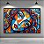 Quadro Decorativo Mulher Pop Art Abstrata Colorida Estilo Romero Britto 6448 - Imagem 1